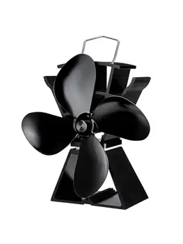 

4 Blades Heat Powered Stove Fan Quiet Fireplace Eco Fan