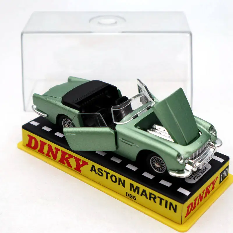 Atlas 1:43 Dinky игрушки 110 Aston Martin зеленые литые модели коллекция автомобилей подарок