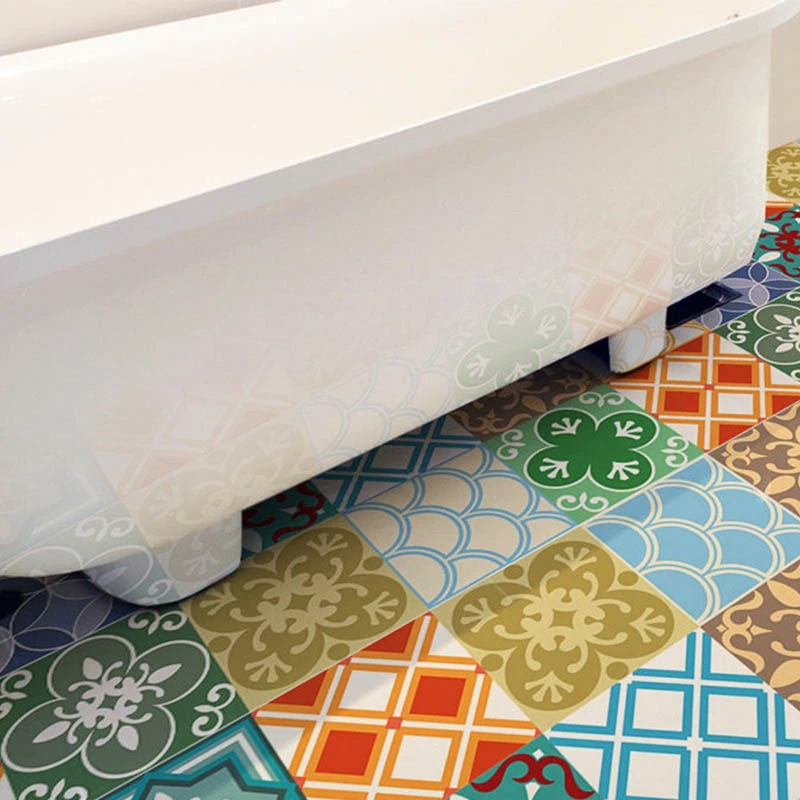 Kitchen Door Mat Waterproof Pvc Sticker Bedroom Geometric Sticker Decorative Stair Mats Stickers Living Room Printed Sticker-ABU