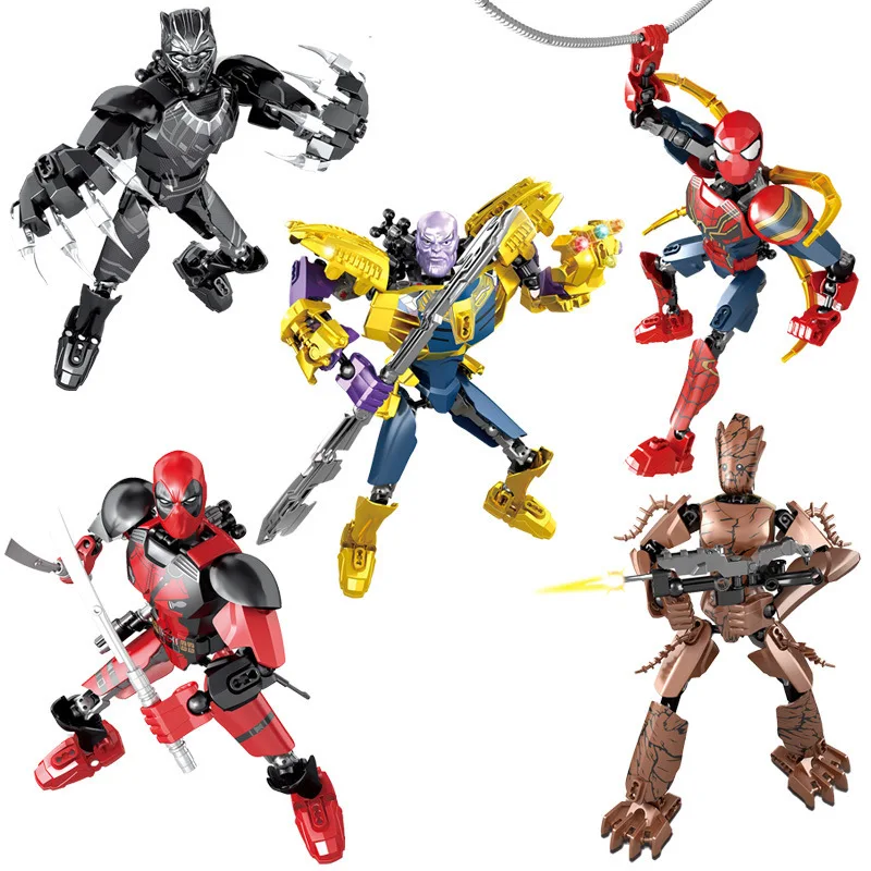 

Marvel Avengers manual toys, Spider-Man, Leopard, Fighter, educational toys and best birthday gifts for children
