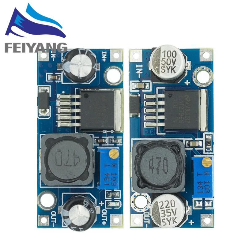 100pcs LM2596 LM2596S-ADJ DC-DC 4.5-40V adjustable/5V step-down power Supply module | Электронные компоненты и
