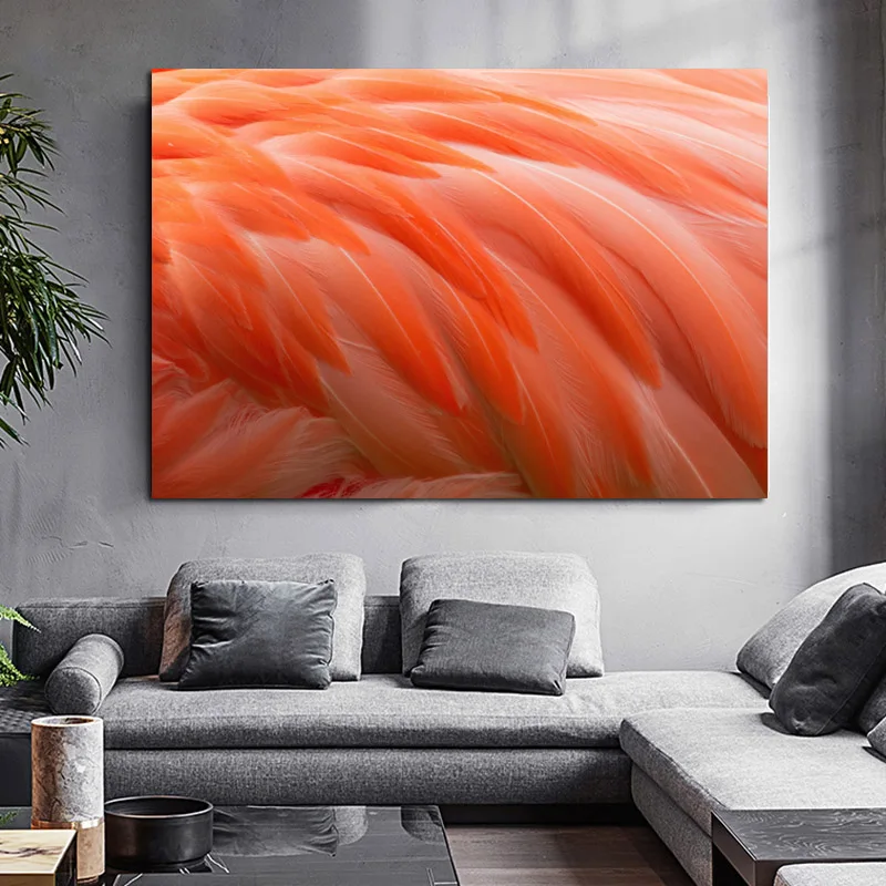 

Nordic Abstract Posters and Prints Abstract Feather Canvas Painting Wall Pictures for Living Room Cuadros Home Decor Unframed