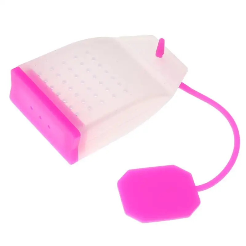 Силиконовый мешок Стиль Чай лист Infuser Чай чашки Чай горшок фильтр диффузор - Цвет: Красный