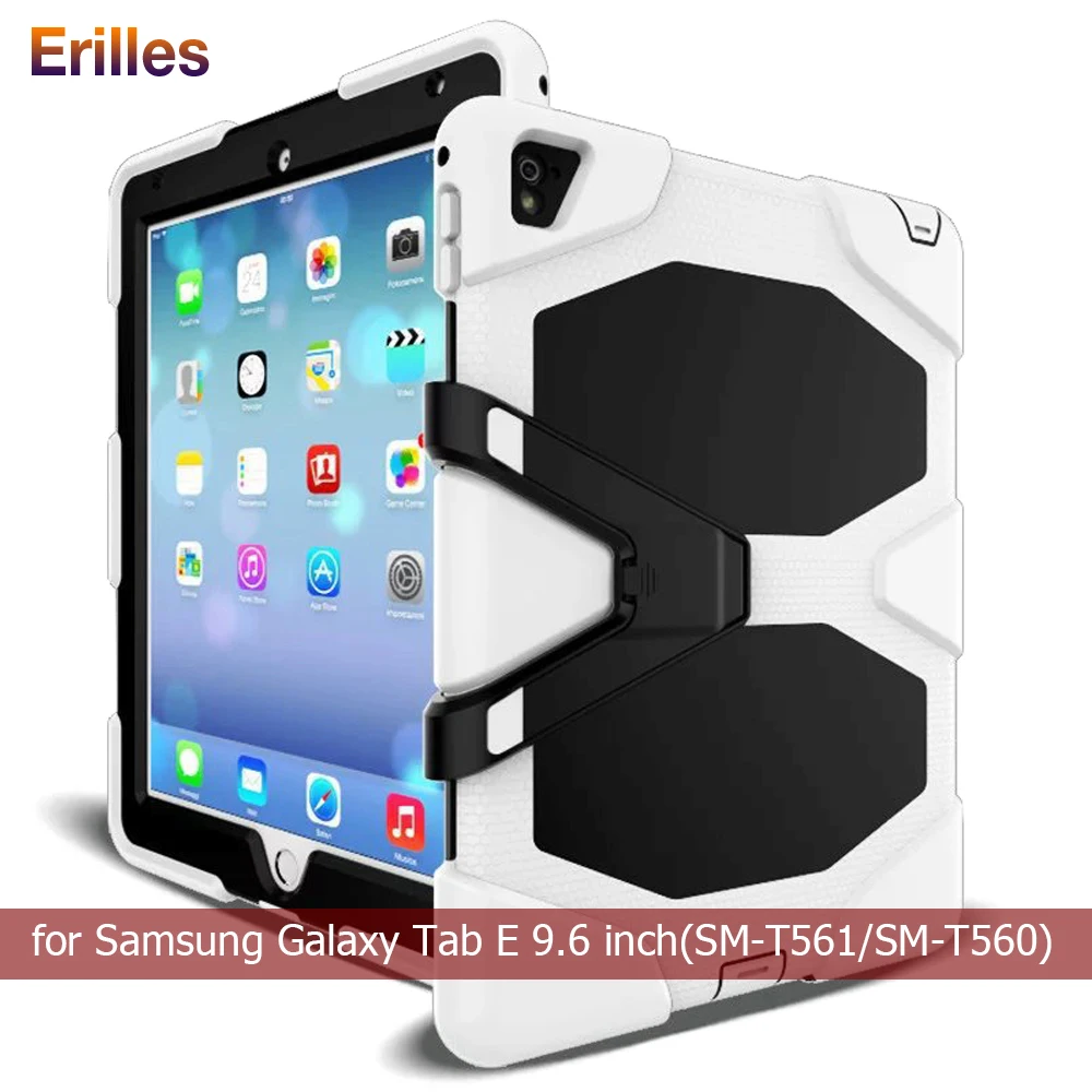 For Samsung Tab E 9.6 T561 T560 Tablet Case SM-T560 Kickstand Cover with Holder Strap Dropshipping | Компьютеры и офис