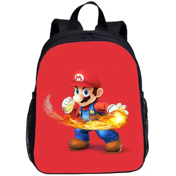 

Small Backpack For Kids Boys Girls Cute Cartoon Super Mario 3D Printing Bookbag Kindergarten School Bag Satchel Mochila Escolar
