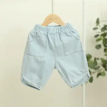 

2020 Hot Selling Girls Boys Denim Pants Summer Fashion Kids Pants 3-8T QA61