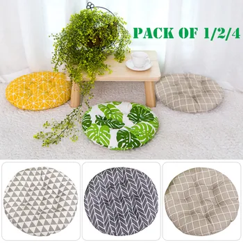 

1/2/4pcs Round Chair Seat Cushion Dining Chair Seat Pads Cotton Thick Floor Cushion Home Seat Office Bar Chair Cushion Pads