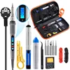 Handskit 90w Soldering Iron kit Digital Adjust Temperature Soldering Iron kit with Soldering Tips Desoldering Pump Welding Tools ► Photo 2/6