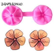 DANMIAONUO A0658016 Flower Shape Cake Baking Foremki Silikonowe Palma Gateau Marocain Silicone Sugarcraft Tools