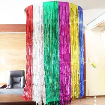 

Wedding Decoration Rain Curtains Tinsel Foil Curtain Birthday Wedding Sequin Backdrop Adult Unicorn Party Baby Shower Wall Drape