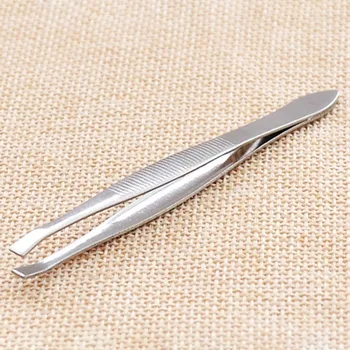 

1pcs Beauty tools eyebrow tweezers, plucking eyebrows scissors clip stainless steel tweezers Color Random Toiletry Kit tool