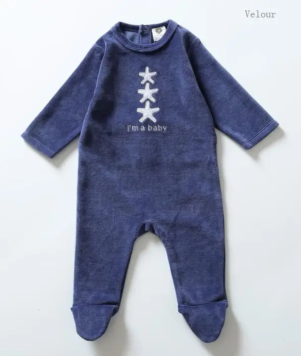 blue 1 Боди для малышей; пижамы; детская одежда с длинными рукавами; одежда для детей; комбинезоны для новорожденных; Одежда для мальчиков и девочек; Детский комбинезон - Цвет: blue 1