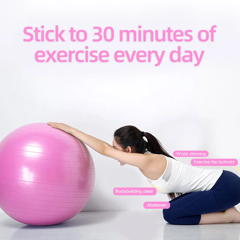 Sports Yoga Balls Pilates Fitness Gym Balance Fitball Exercise Training Workout Massage Ball 55cm 65cm 75cm without pump