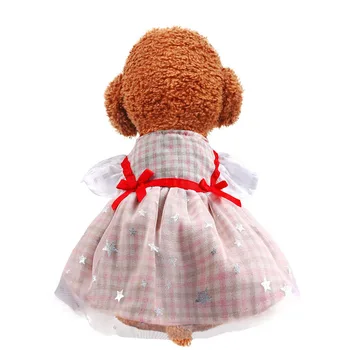 

Cute Bowknot Dog Dress Tutu Skirt Summer Dog Female Girl Puppy Hoodie Shirt Clothes Costume For Yorkie Chihuahua