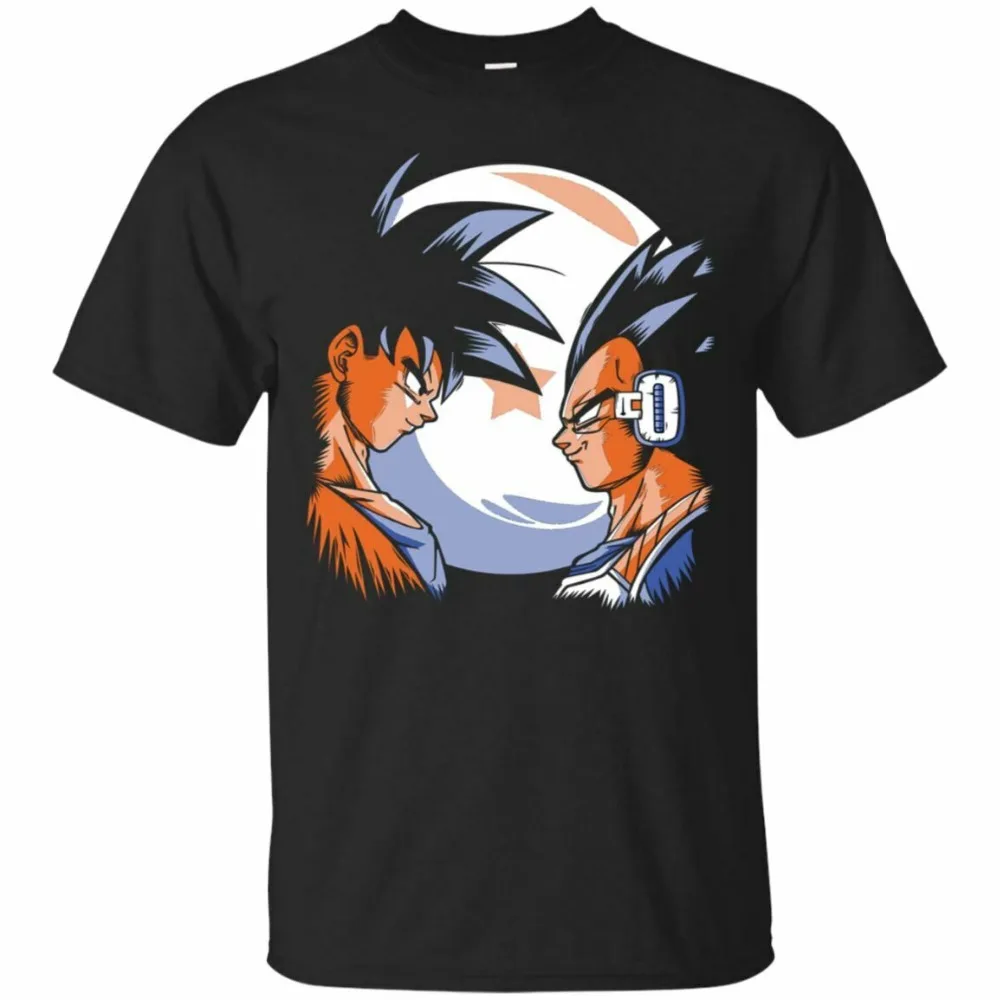 2019 Новая модная брендовая одежда футболка Saiyan Warriors Goku And Vegeta Dragon Ball с коротким