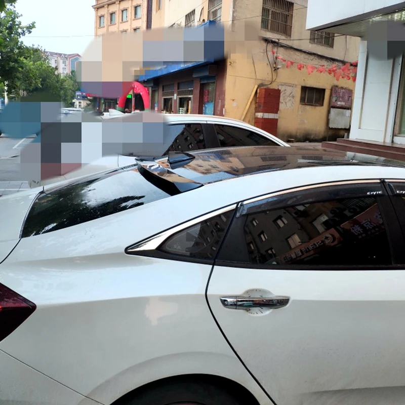 

UBUYUWANT For Honda Civic 2016 2017 2018 ABS Roof Spoiler car tail wing decoration rear roof spoiler for honda civic 10th 2018