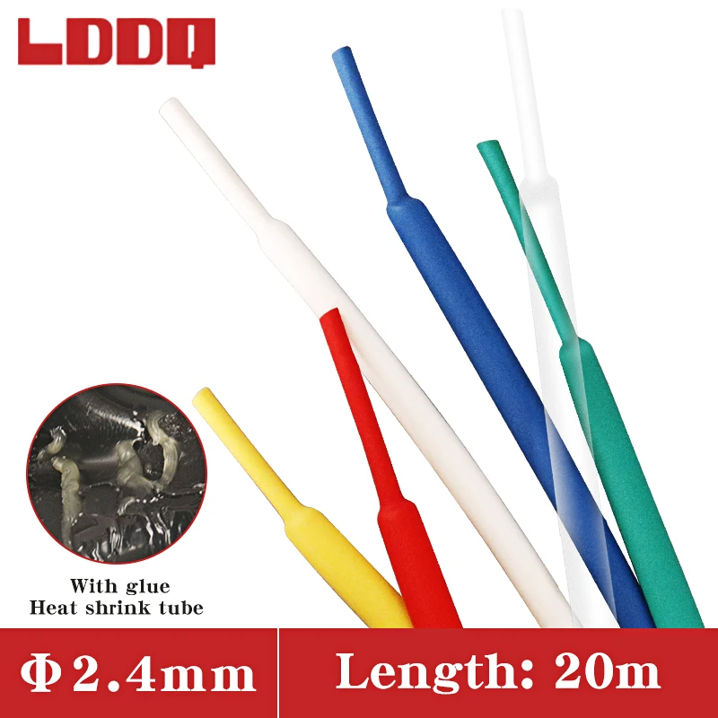 31 Heat Shrink Tubing Adhesive With Glue Waterproof Dia 2.4mm Seven