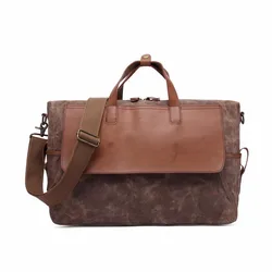 Cowhide Fashion Business Briefcase, Messenger Bag Male Design Travel Notebook Document Bag Tote Briefcase
