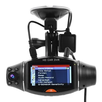

500W Driving Recorder Car G-Sensor With Night Vision Set Accessories 2.7-inch Dual Lens