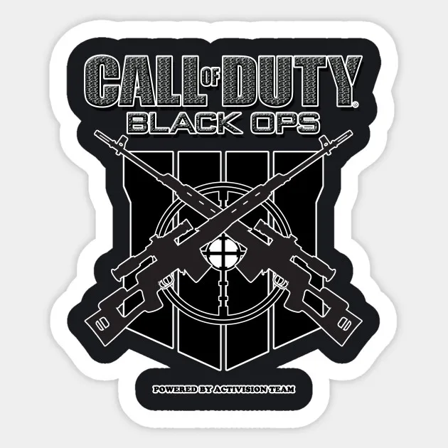 

1pcs PVC Call of Duty: WWII Shooting Game Waterproof Sticker For Travel Suitcase Motorcycle Car Decoration Styling Car Stickers