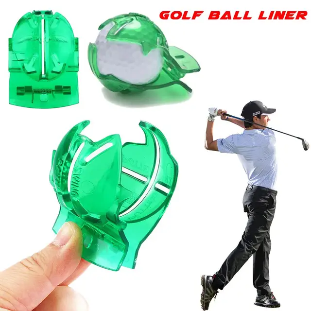 Golf Scribe Golf Ball Line Clip Liner Marker Pen Template Alignment Marks Tool Putting Aids Green Color Outdoor Sport Tool 1