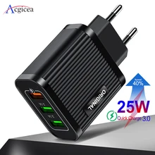 3 USB зарядное устройство Быстрая зарядка QC 3,0 2,0 для iPhone 11 Pro Max XR XS X samsung S10 настенное зарядное устройство для мобильного телефона s адаптер Быстрая зарядка