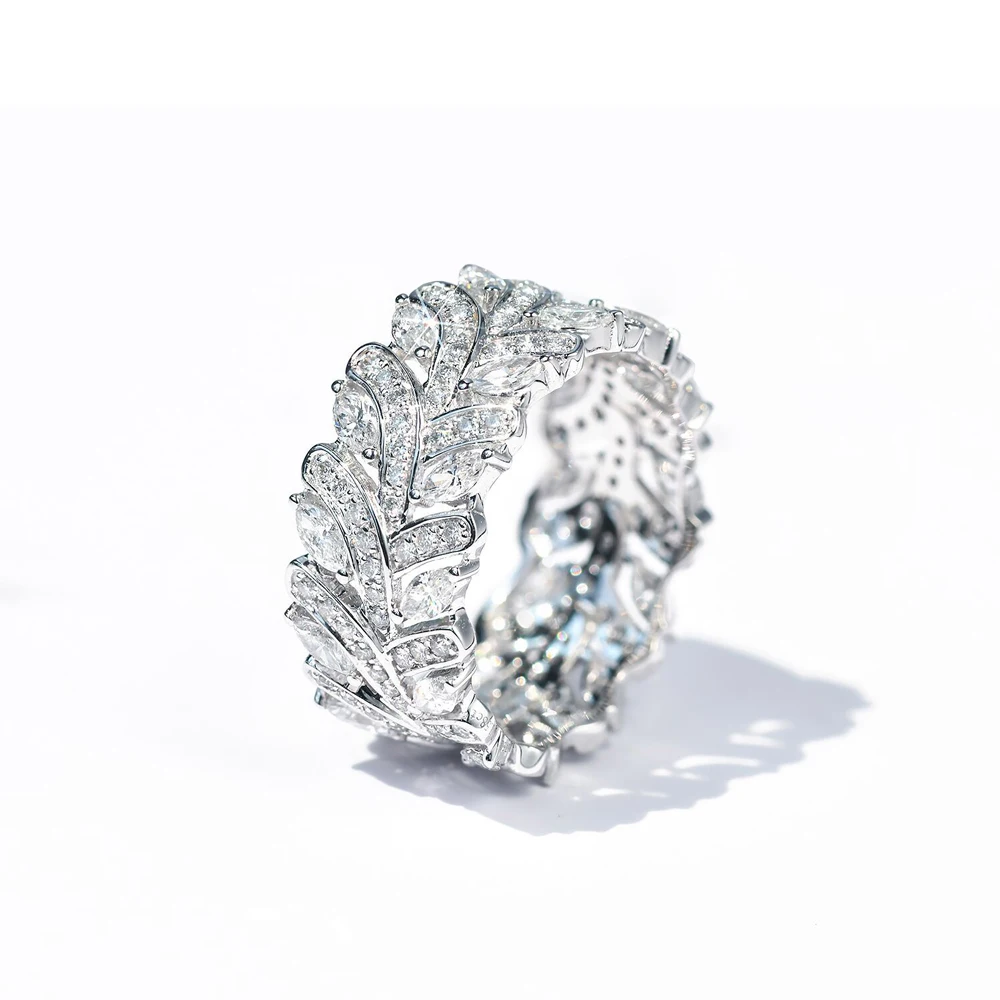 

Женские циркониевые кольца с полным покрытием, модные украшения на пальцы, женские Украшения для тела, аксессуары, кольца Стразы с листьями