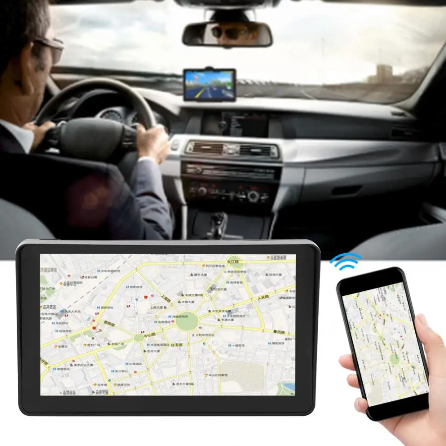 798 7 дюймов компактный Автомобильный gps навигатор HD емкостный сенсорный экран 128G+ 8G навигатор аксессуар для автомобиля портативный gps навигатор