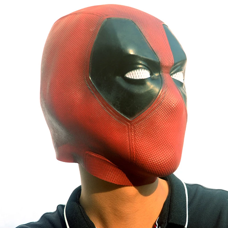 Deadpool 3 Mask Cosplay Full Face Leather Helmet Wade Superhero Accessories 