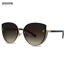 Eoome в моде кошачий глаз форма леди горячие продажи солнцезащитные очки Лучшее качество лучшее цветное покрытие никогда не удалять цвет УФ 400