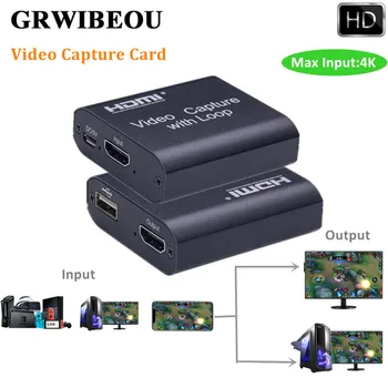 

Mini Capture Video HDMI New Coming Video card HD video capture card For PS4 Game DVD HD Camera Recording Live Streaming Loop Out
