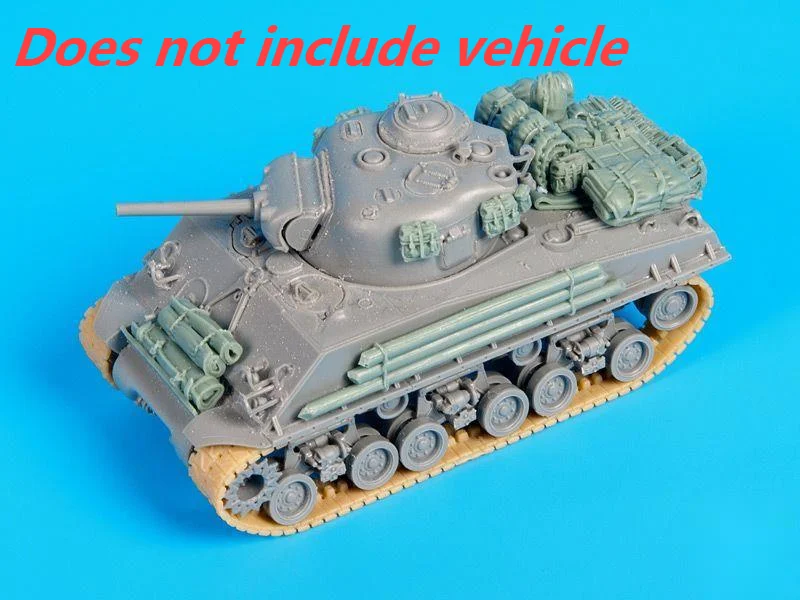Модель танка из литья под давлением в масштабе 1:72 неокрашенные детали