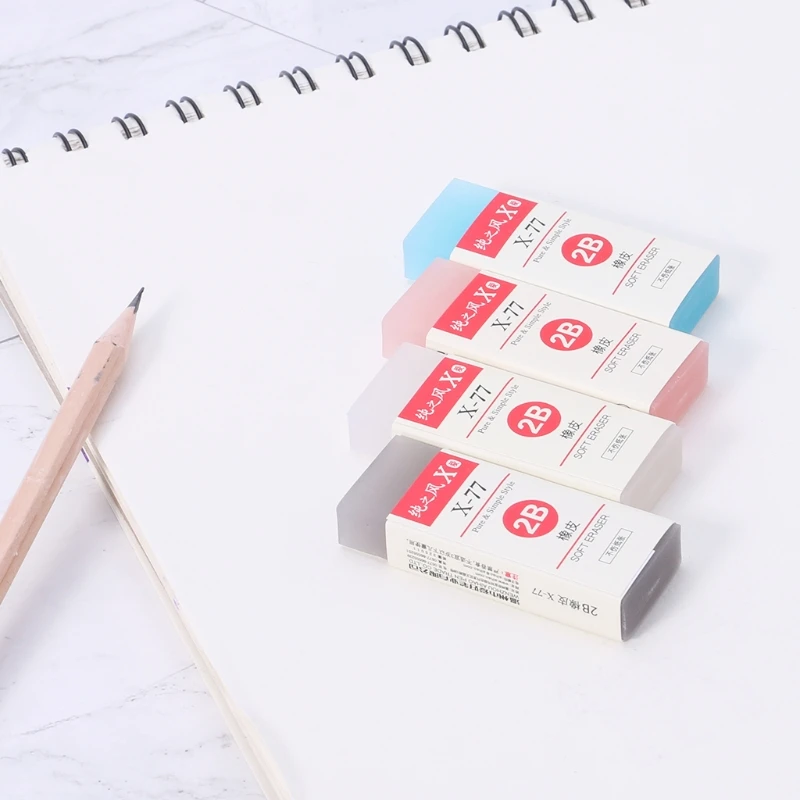 Colourful Jelly Rubber Eraser School Office Supply Pupil Prize Stationery LX9A