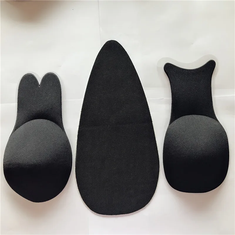 

3pairs/Sexy Strapless Adhesive Bra Self Adhesive Nipple Breast Pasties Cover Reusable Push up Silicone Invisible Bra