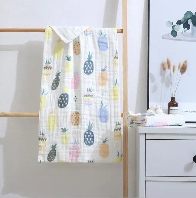 YGH020A Baby Blanket Towels Bath Towels Baby Gauze Baby Swaddle muslin wraps Toddler towel Washcloth 35*75cm - Цвет: YGH020A