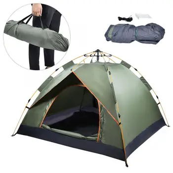 

Waterproof Camping Hiking Tent Portable Anti-UV Automatic Tents Outdoor Beach Sunshade Tent Shelter for Family 3-4 Person