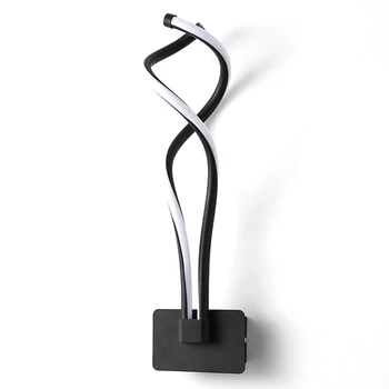 

Modern LED Wall Lamp Living Room Bedroom Bedside Black LED Sconce Corridor Wall Light Indoor Decor Lighting Fixtures