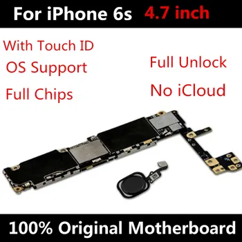 

New Arrival For iPhone 6S 4.7inch Motherboard Factory Unlocked Mainboard With Touch ID Original IOS Update Support Test Good