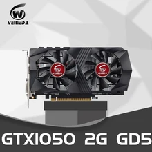 Видеокарта VEINIDA GTX1050 2 Гб 128 бит GDDR5 видеокарты для nVIDIA VGA HDMI Gtx игры PCI Express 3,0