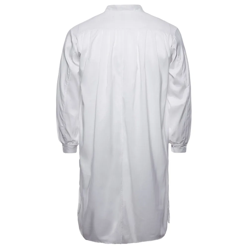 Camisas Masculina, Мужская Осенняя Повседневная мусульманский Тауб, Исламская Арабская одежда, рубашка с длинным рукавом, топ для мужчин размера плюс, уличная одежда