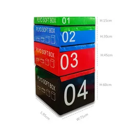

Gym Jumping Ability Four-in-One Software Box Horse Children Fitness Training Equipment Progressive Cube Box Horse