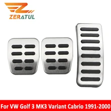 Zeratul Auto Pedals Car Pedal Pad Cover for Volkswagen VW Golf3 Golf 3 MK3 Variant Cabrio 1991   2000 AT MT Accessories