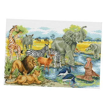 

Stamped Cross Stitch Kit for Beginners Needlework Kit Cross Stitch Patterns Cross Stitch Chart DIY Embroidery Painting Making