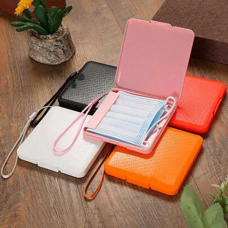 

Outdoor Portable Save Masks Boxes storage Mask Storage Box Square Mask Case