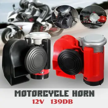 

12V 139DB Vehicle Super Loudly Air Horn Snail Compact Horns For Motorcycle Car Truck Boat RV