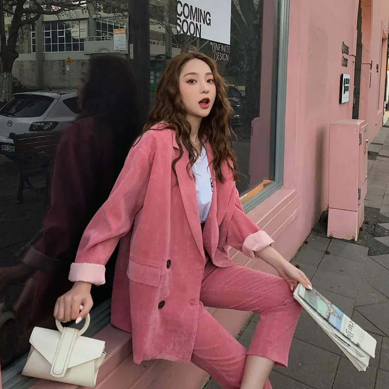 

Autumn Suit Women Light Mature Korean Casual Two Piece Suit 2019 2piece Set Women