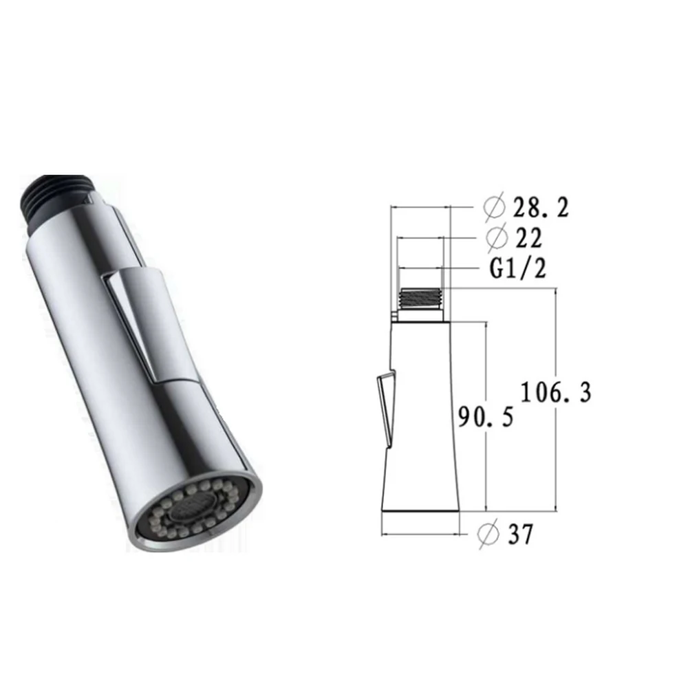 ABS Kitchen Tap Adapter Pull Out Parts Kitchen Faucet Replacement Parts