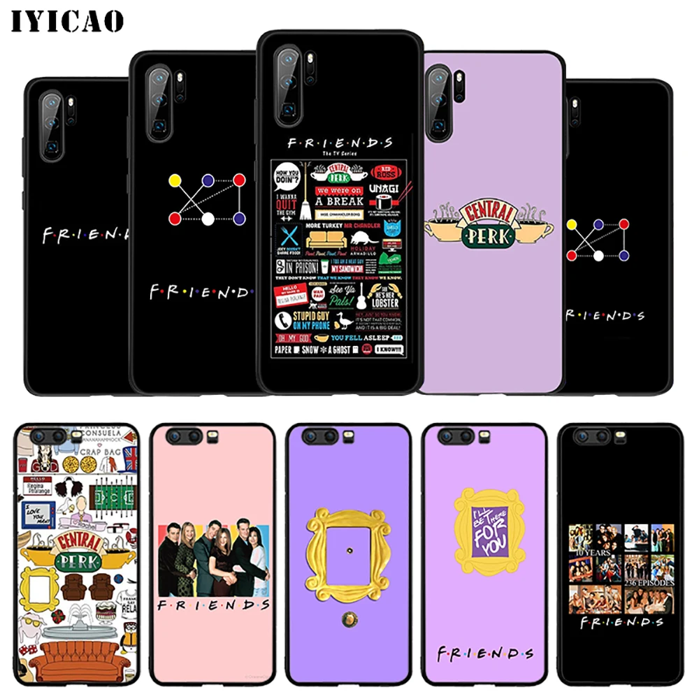 IYICAO друзей ТВ показывает мягкий чехол для huawei P30 P20 P10 P9 P8 P Smart Z плюс 2019 Lite рro 2018 2017