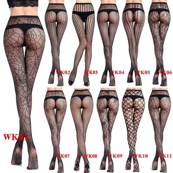 

Sexy Women's Tights Erotic Lingerie Sexy Fishnet Stockings Plus Size Transparent Mesh Pantyhose Collant Femme Nylon Hosiery