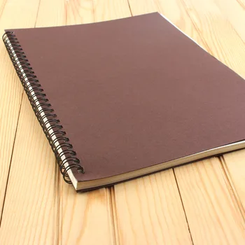 

Notepad A4 school life page notebook coil installed diary B5 homework 16 open school office stationery kraft paper notebook
